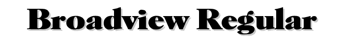 Broadview Regular font